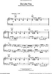 Cover icon of Do Like You sheet music for voice, piano or guitar by Stevie Wonder, intermediate skill level