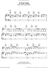 Cover icon of 2 Poor Kids sheet music for voice, piano or guitar by Ruth B and Ruth Berhe, intermediate skill level