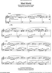 Cover icon of Mad World sheet music for piano solo by Jennifer Ann, Jennifer Ann Keller and Roland Orzabal, intermediate skill level