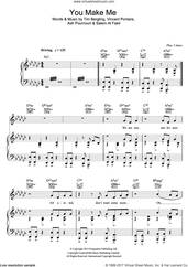 Cover icon of You Make Me sheet music for voice, piano or guitar by Avicii, Ash Pournouri, Salem Al Fakir, Tim Bergling and Vincent Pontare, intermediate skill level