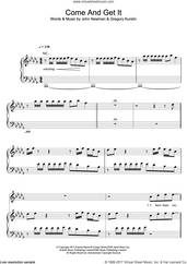 Cover icon of Come And Get It sheet music for voice, piano or guitar by John Newman and Greg Kurstin, intermediate skill level