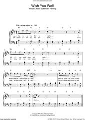 Cover icon of Wish You Well sheet music for piano solo (beginners) by Bernard Fanning, beginner piano (beginners)