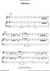 Cover icon of Hideaway sheet music for voice, piano or guitar by Kiesza, intermediate skill level