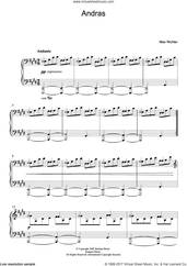 Cover icon of Andras sheet music for piano solo by Max Richter, classical score, intermediate skill level