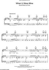 Cover icon of When U Were Mine sheet music for voice, piano or guitar by Prince, intermediate skill level