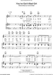Cover icon of You've Got It Bad Girl sheet music for voice, piano or guitar by Stevie Wonder and Yvonne Wright, intermediate skill level