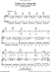 Cover icon of Follow You, Follow Me sheet music for voice, piano or guitar by Genesis, Mike Rutherford, Phil Collins and Tony Banks, intermediate skill level