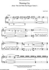 Cover icon of Warning Cry (From 'The Girl With A Dragon Tattoo') sheet music for piano solo by Jacob Groth, intermediate skill level