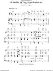 Cover icon of Guide Me, O Thou Great Redeemer sheet music for voice, piano or guitar by William Williams and John Hughes, intermediate skill level
