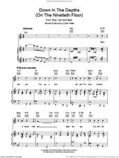 Cover icon of Down In The Depths (On The Ninetieth Floor) sheet music for voice, piano or guitar by Cole Porter, intermediate skill level