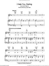 Cover icon of I Hate You, Darling sheet music for voice, piano or guitar by Cole Porter, intermediate skill level