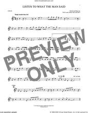 Cover icon of Listen To What The Man Said sheet music for violin solo by Wings, Linda McCartney and Paul McCartney, intermediate skill level