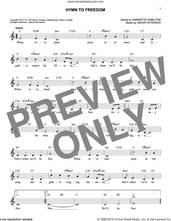 Cover icon of Hymn To Freedom sheet music for voice and other instruments (fake book) by Oscar Peterson and Harriette Hamilton, intermediate skill level