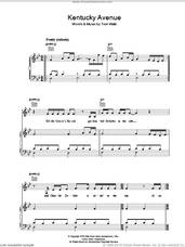 Cover icon of Kentucky Avenue sheet music for voice, piano or guitar by Tom Waits, intermediate skill level