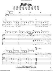 Cover icon of Real Love sheet music for guitar (tablature) by The Beatles and John Lennon, intermediate skill level
