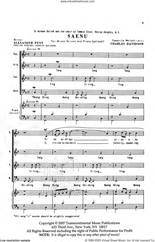Cover icon of Saenu sheet music for choir (SATB: soprano, alto, tenor, bass) by Charles Davidson and Alexander Penn, intermediate skill level