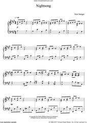 Cover icon of Nightsong sheet music for piano solo by Niels Norager, classical score, intermediate skill level