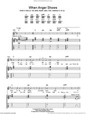 Cover icon of When Anger Shows sheet music for guitar (tablature) by Editors, Chris Urbanowicz, Ed Lay, Russell Leetch and Tom Smith, intermediate skill level