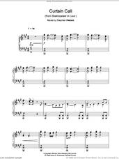 Cover icon of Curtain Call (from Shakespeare In Love) sheet music for piano solo by Stephen Warbeck, intermediate skill level