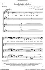 Cover icon of Down To The River To Pray sheet music for choir (SATB: soprano, alto, tenor, bass) by Jac Redford, Elizabeth Ladizinsky and Traditional American Folk Hymn, intermediate skill level