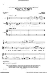 Cover icon of Wake Up, My Spirit sheet music for choir (SATB: soprano, alto, tenor, bass) by Jac Redford, intermediate skill level