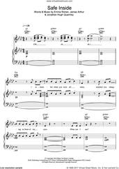 Cover icon of Safe Inside sheet music for voice, piano or guitar by James Arthur, intermediate skill level