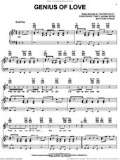 Cover icon of Genius Of Love sheet music for voice, piano or guitar by Tom Tom Club, Adrian Belew, Christopher Frantz, Steven Stanley and Tina Weymouth, intermediate skill level