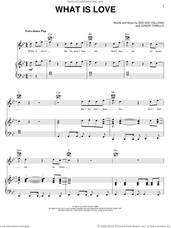 Cover icon of What Is Love sheet music for voice, piano or guitar by Haddaway, Dee Dee Halligan and Junior Torello, intermediate skill level