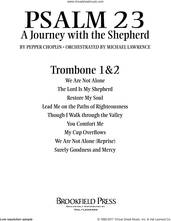 Cover icon of Psalm 23, a journey with the shepherd sheet music for orchestra/band (trombone 1 and 2) by Pepper Choplin, intermediate skill level
