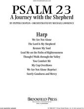 Cover icon of Psalm 23, a journey with the shepherd sheet music for orchestra/band (harp) by Pepper Choplin, intermediate skill level
