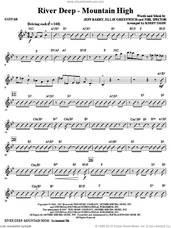 Cover icon of River Deep, mountain high (arr. kirby shaw) sheet music for orchestra/band (guitar) by Kirby Shaw, Tina Turner, Ellie Greenwich, Jeff Barry and Phil Spector, intermediate skill level