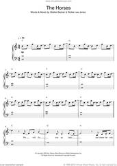 Cover icon of The Horses sheet music for piano solo by Daryl Braithwaite, easy skill level