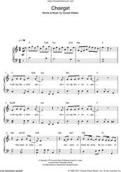 Cover icon of Choirgirl sheet music for piano solo by Cold Chisel, easy skill level