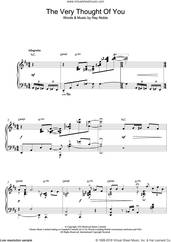 Cover icon of The Very Thought Of You sheet music for piano solo by Tommy Flanagan, intermediate skill level