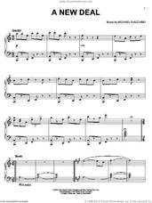 Cover icon of A New Deal sheet music for piano solo by Michael Giacchino and Ratatouille (Movie), intermediate skill level