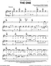 Cover icon of The One sheet music for voice, piano or guitar by The Chainsmokers, Andrew Taggart, Emily Schwartz and Scott Harris, intermediate skill level