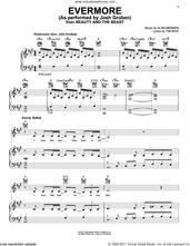Cover icon of Evermore (from Beauty And The Beast) sheet music for voice, piano or guitar plus backing track by Josh Groban, Alan Menken and Tim Rice, intermediate skill level