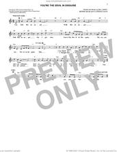 Cover icon of (You're The) Devil In Disguise sheet music for voice and other instruments (fake book) by Elvis Presley, Bernie Baum, Bill Giant and Florence Kaye, intermediate skill level