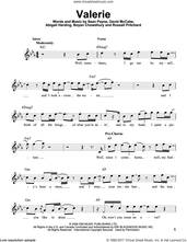 Cover icon of Valerie sheet music for voice solo by Amy Winehouse, Abigail Harding and Boyan Chowdhury, intermediate skill level