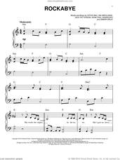 Cover icon of Rockabye sheet music for piano solo by Clean Bandit (feat Sean Paul), Ammar Malik, Ina Wroldsen, Jack Patterson, Sean Paul Henriques and Steve Mac, easy skill level