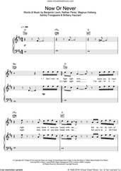 Cover icon of Now Or Never sheet music for voice, piano or guitar by Halsey, Ashley Frangipane, Benjamin Levin, Brittany Hazzard, Magnus Hoiberg and Nathan Perez, intermediate skill level