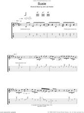 Cover icon of Susie sheet music for guitar (tablature) by John Lee Hooker, intermediate skill level