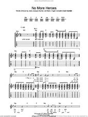 Cover icon of No More Heroes sheet music for guitar (tablature) by The Stranglers, David Greenfield, Hugh Cornwell, Jean-Jacques Burnel and Jet Black, intermediate skill level