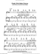 Cover icon of Pretty Girls Make Graves sheet music for voice, piano or guitar by The Smiths, Johnny Marr and Steven Morrissey, intermediate skill level
