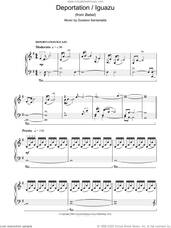 Cover icon of Deportation/Iguazu (from Babel) sheet music for piano solo by Gustavo Santaolalla, intermediate skill level