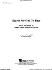 Cover icon of Nearer My God to Thee (COMPLETE) sheet music for brass quintet by Luther Henderson and Lowell Mason and Sarah Adams, classical score, intermediate skill level