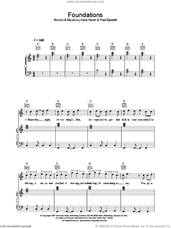 Cover icon of Foundations sheet music for voice, piano or guitar by Kate Nash and Paul Epworth, intermediate skill level