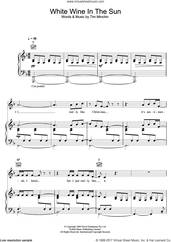 Cover icon of White Wine In The Sun sheet music for voice, piano or guitar by Tim Minchin, intermediate skill level