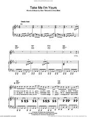 Cover icon of Take Me I'm Yours sheet music for voice, piano or guitar by Squeeze, Chris Difford and Glenn Tilbrook, intermediate skill level