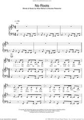 Cover icon of No Roots sheet music for voice, piano or guitar by Alice Merton and Nicolas Rebscher, intermediate skill level
